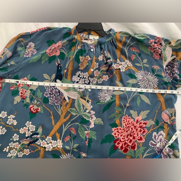 H&M Floral Blouse - Blue and Pink - Picture 6 of 7